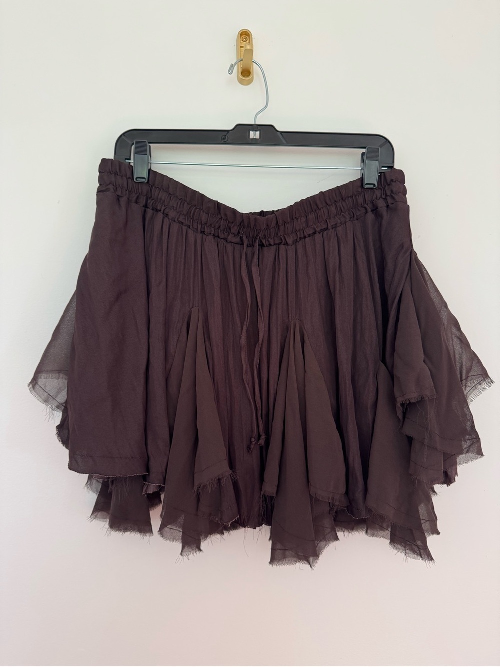Urban Outfitters brown handkerchief mini skirt XL layered fairycore boho